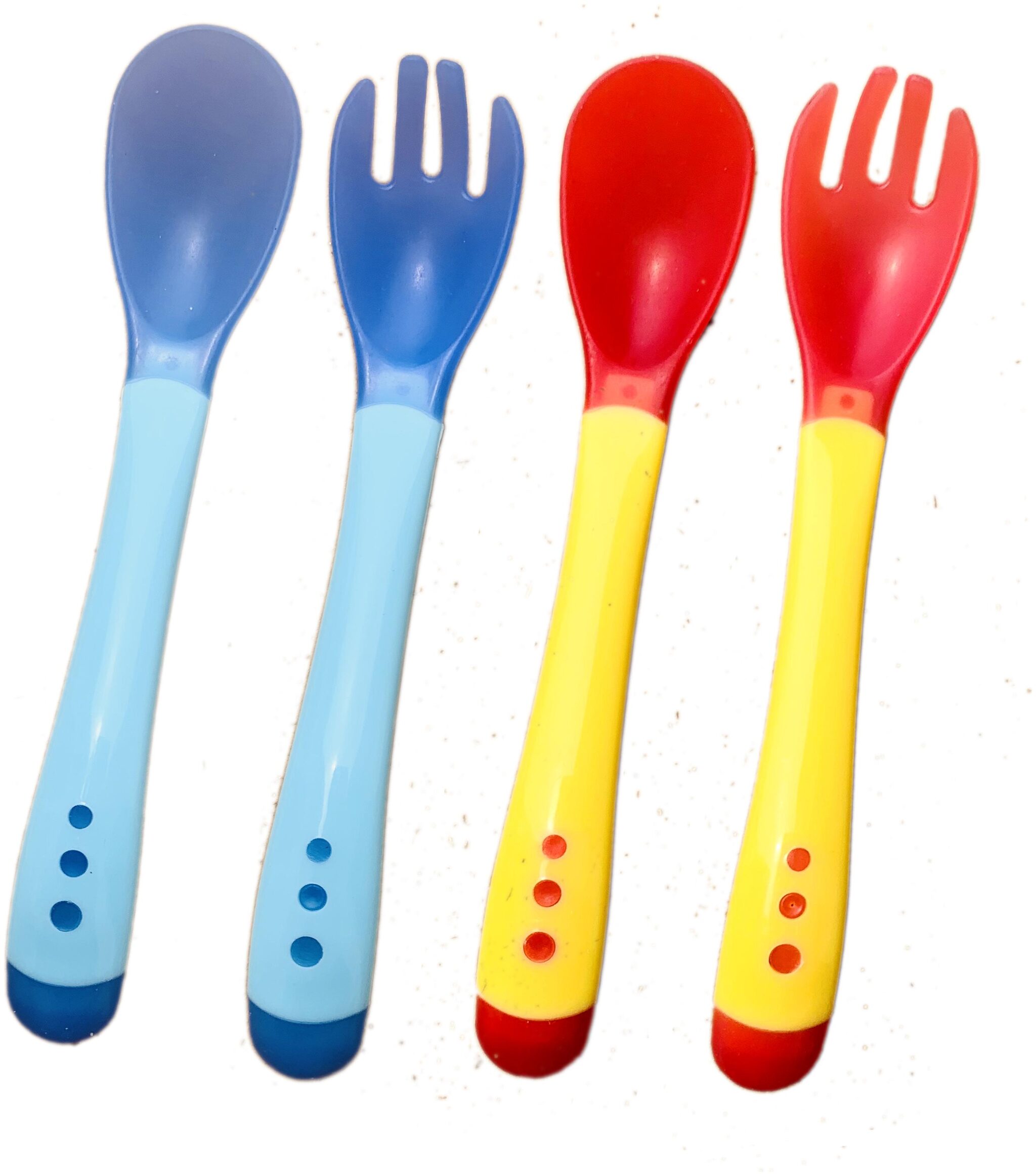 The Little Lookers Silicone Tip Heat Sensitive Silicone Spoons Temperature Sensing Spoons Blue Pink (Pack Of 2)
The Little Lookers Silicone Tip Heat Sensitive Silicone Spoons Temperature Sensing Spoons Blue Pink (Pack Of 2)