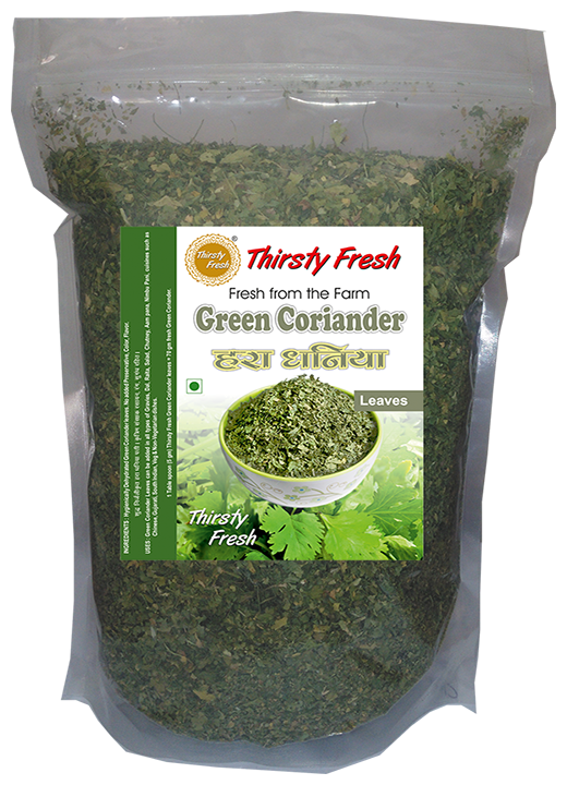 Thirsty Fresh Hara Dhania Green Coriander Leaves - Dehydrated 400 g each (Pack of 2)
Thirsty Fresh Hara Dhania Green Coriander Leaves - Dehydrated 400 g each (Pack of 2)