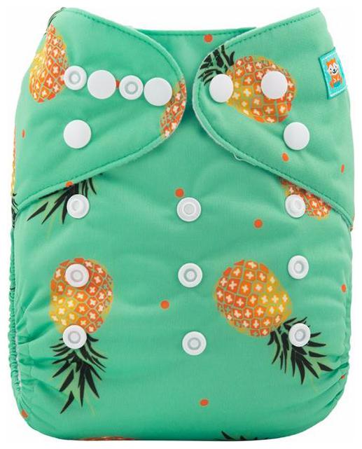 Tinytots Baby All in one Cloth Diaper with Stitched in Charcoal Bamboo Insert Reusable and Adjustable (0-3 years ) - Pineapple
Tinytots Baby All in one Cloth Diaper with Stitched in Charcoal Bamboo Insert Reusable and Adjustable (0-3 years ) - Pineapple