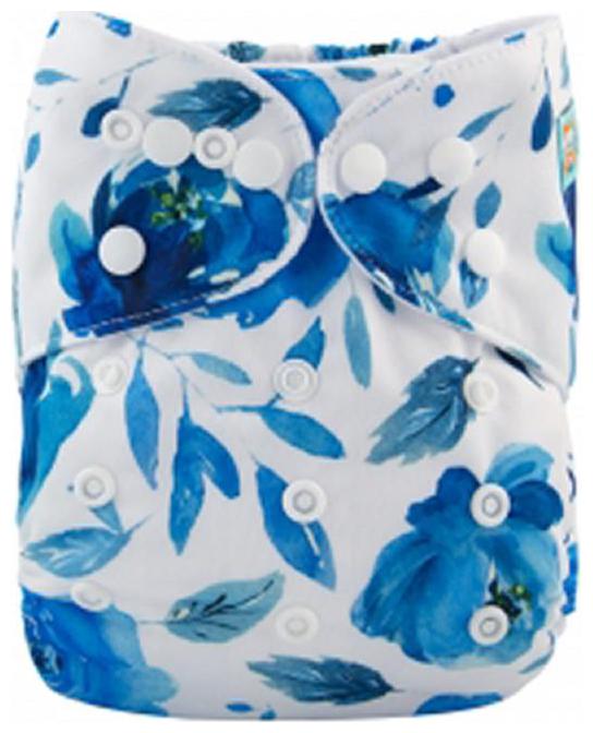 Tinytots Baby All in one Cloth Diaper with Stitched in Charcoal Bamboo Insert Reusable and Adjustable (0-3 years ) - Blue Flowers
Tinytots Baby All in one Cloth Diaper with Stitched in Charcoal Bamboo Insert Reusable and Adjustable (0-3 years ) - Blue Flowers