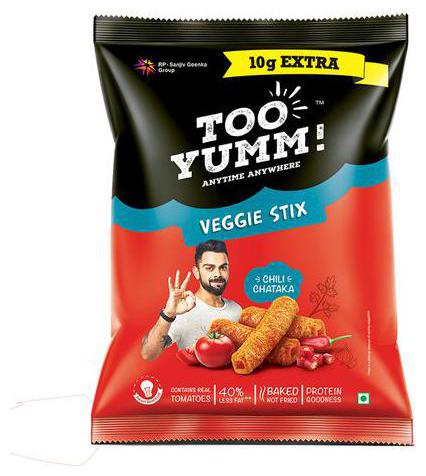 Too Yumm Veggie Stix - Chilli Chataka 80 g
Too Yumm Veggie Stix - Chilli Chataka 80 g