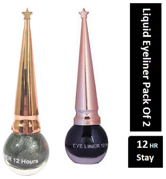 UNBOX Long Wearing Liquid Eyeliner Black Zari Black Glitter Waterproof Eyeliner (Pack of 2)
UNBOX Long Wearing Liquid Eyeliner Black Zari Black Glitter Waterproof Eyeliner (Pack of 2)