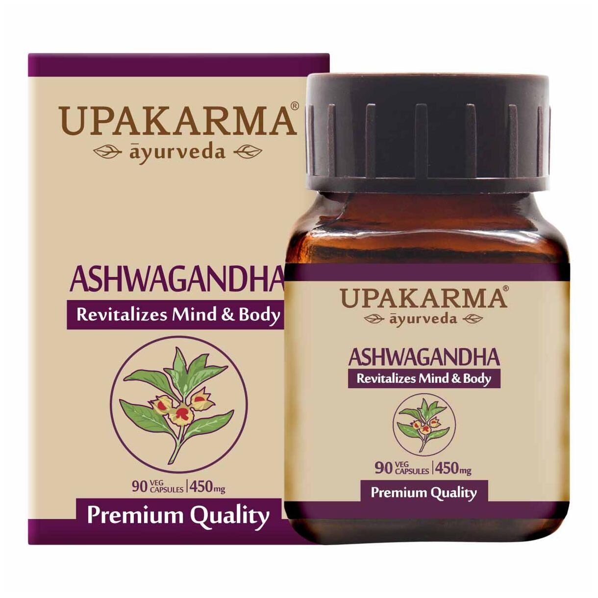 Upakarma Ayurveda Ashwagandha Capsule For Strength Stamina And Power - 90 Capsules (Pack Of 1) Immunity Immunity Booster
Upakarma Ayurveda Ashwagandha Capsule For Strength Stamina And Power - 90 Capsules (Pack Of 1) Immunity Immunity Booster
