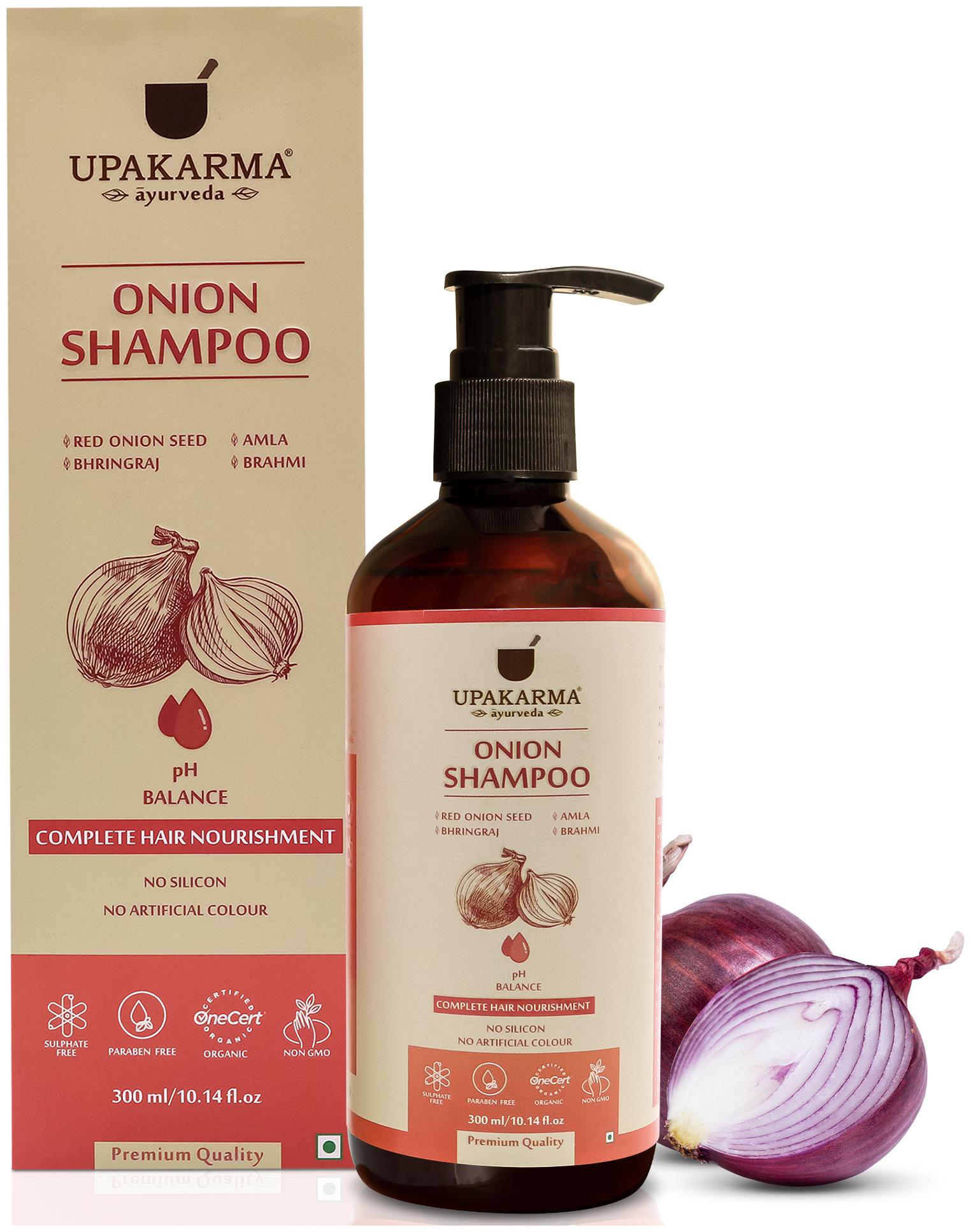 Upakarma Onion Oil Shampoo With Red Onion Seed Oil Extract Black Seed Oil And Pro-Vitamin B5 300ml
Upakarma Onion Oil Shampoo With Red Onion Seed Oil Extract Black Seed Oil And Pro-Vitamin B5 300ml
