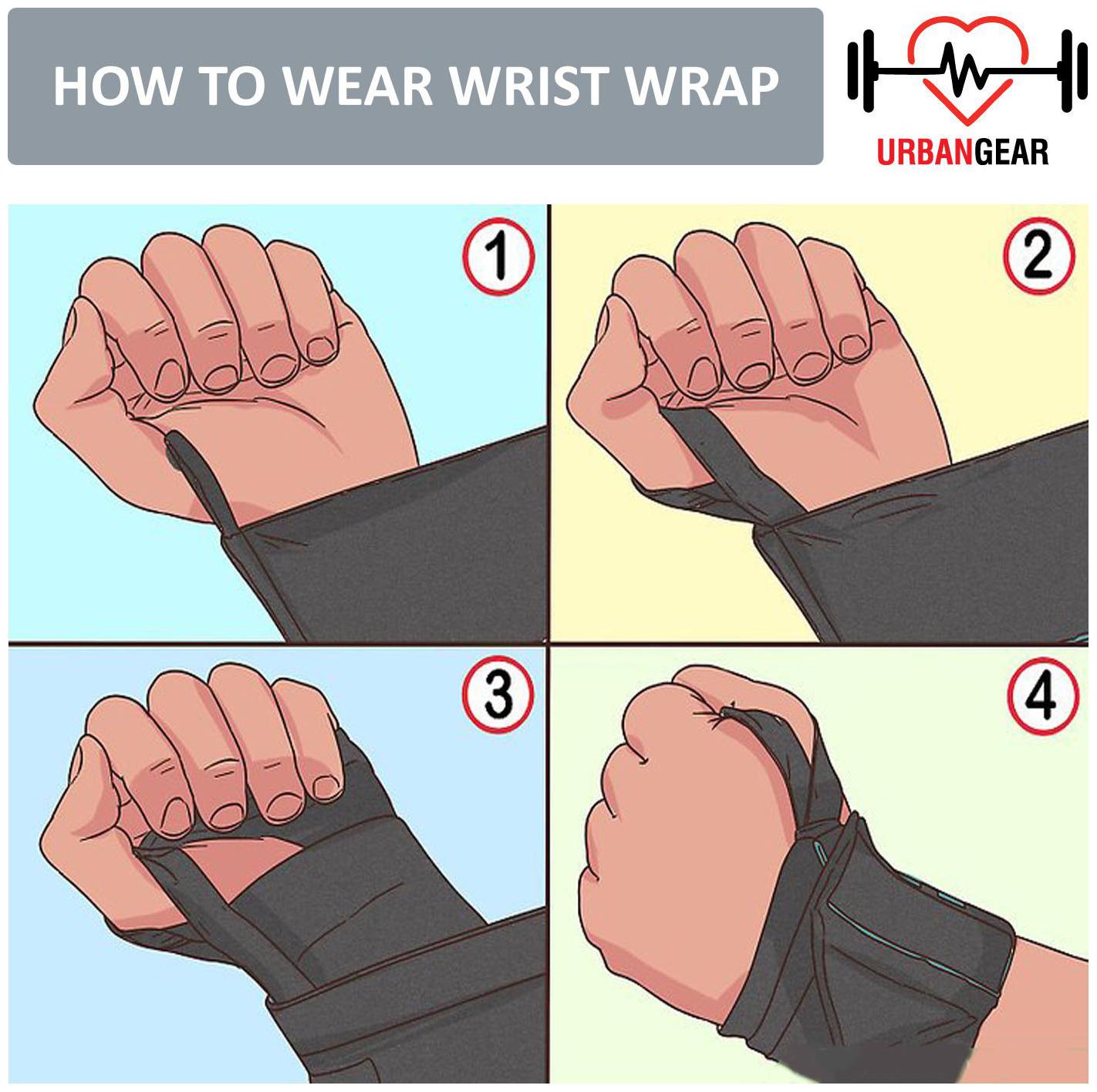 Urban Gear Wrist Wrap Adjustable Pair with Thumb Loop for Weightlifting Powerlifting Gym for Men and Women - Free Size Fits Most
Urban Gear Wrist Wrap Adjustable Pair with Thumb Loop for Weightlifting Powerlifting Gym for Men and Women - Free Size Fits Most