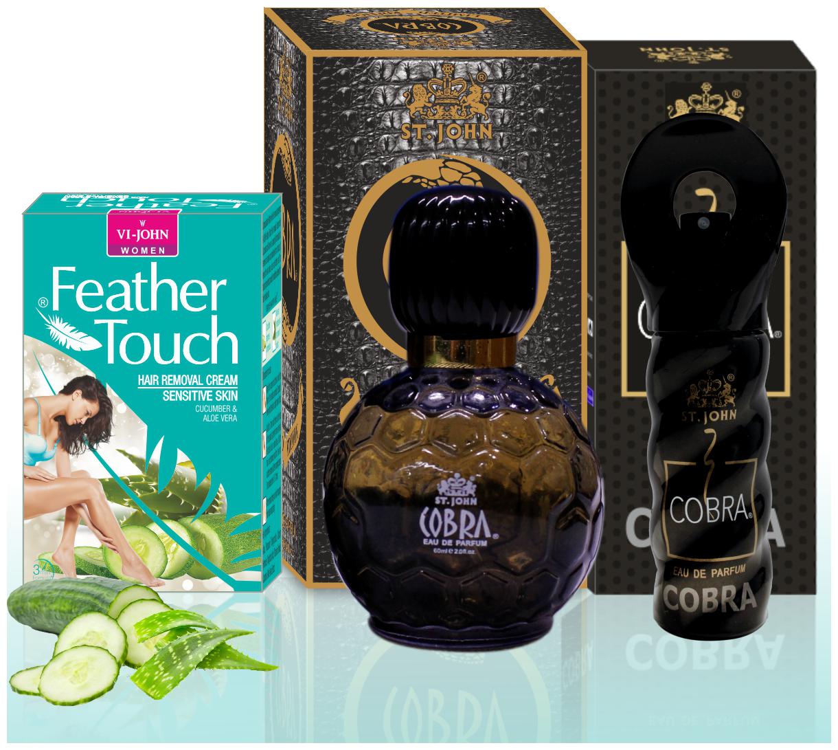 VI-JOHN Women Care Kit Hair Remover ALEOVERA CUCUMBER Perfume COBRA 30 ml Cobra 60 ml (Pack Of 3)
VI-JOHN Women Care Kit Hair Remover ALEOVERA CUCUMBER Perfume COBRA 30 ml Cobra 60 ml (Pack Of 3)