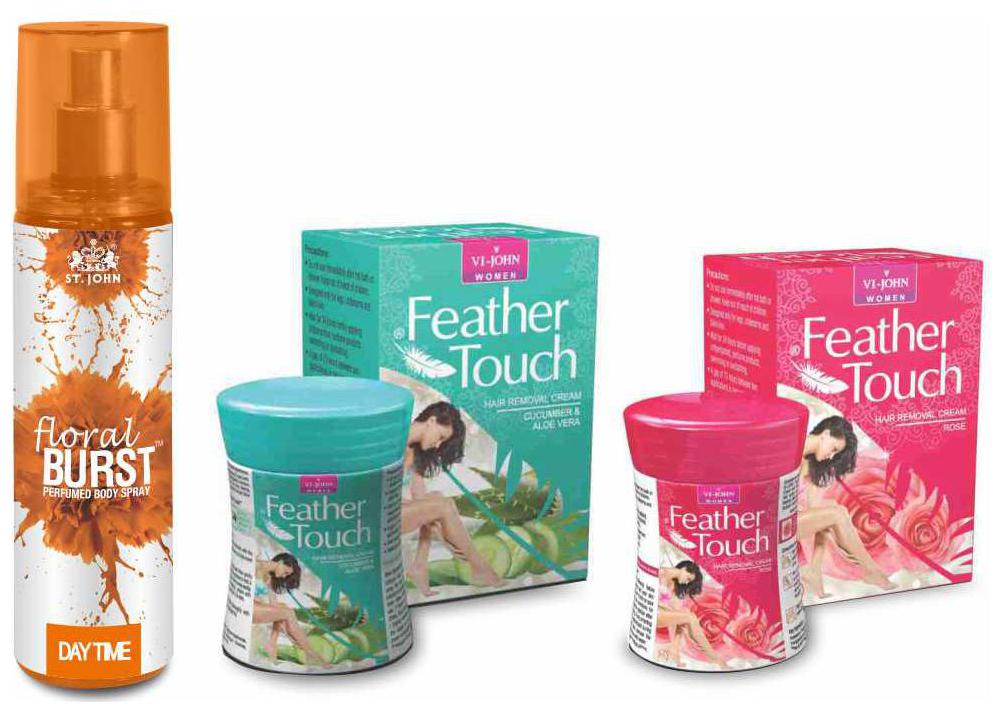 VI-JOHN Women Hair Removal Cream Feather Touch (Aleovera Cucumber Rose) 40 g Deo Floral Brust Day Time 150 ml
VI-JOHN Women Hair Removal Cream Feather Touch (Aleovera Cucumber Rose) 40 g Deo Floral Brust Day Time 150 ml