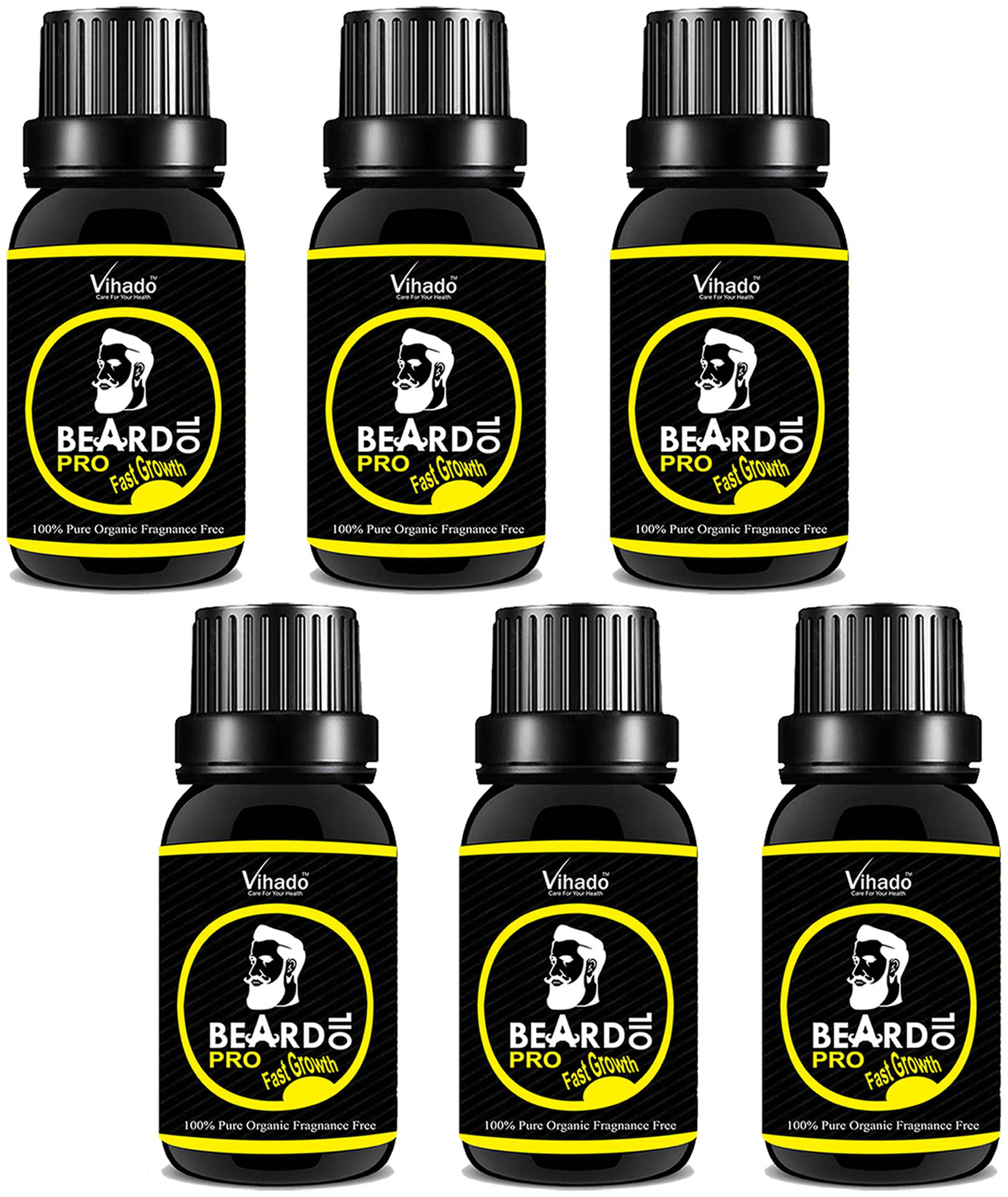 Vihado Beard Growth Oil 100 Percent Organic Beard and Moustache Hair Growth Oil 10 ml (Pack of 6)
Vihado Beard Growth Oil 100 Percent Organic Beard and Moustache Hair Growth Oil 10 ml (Pack of 6)