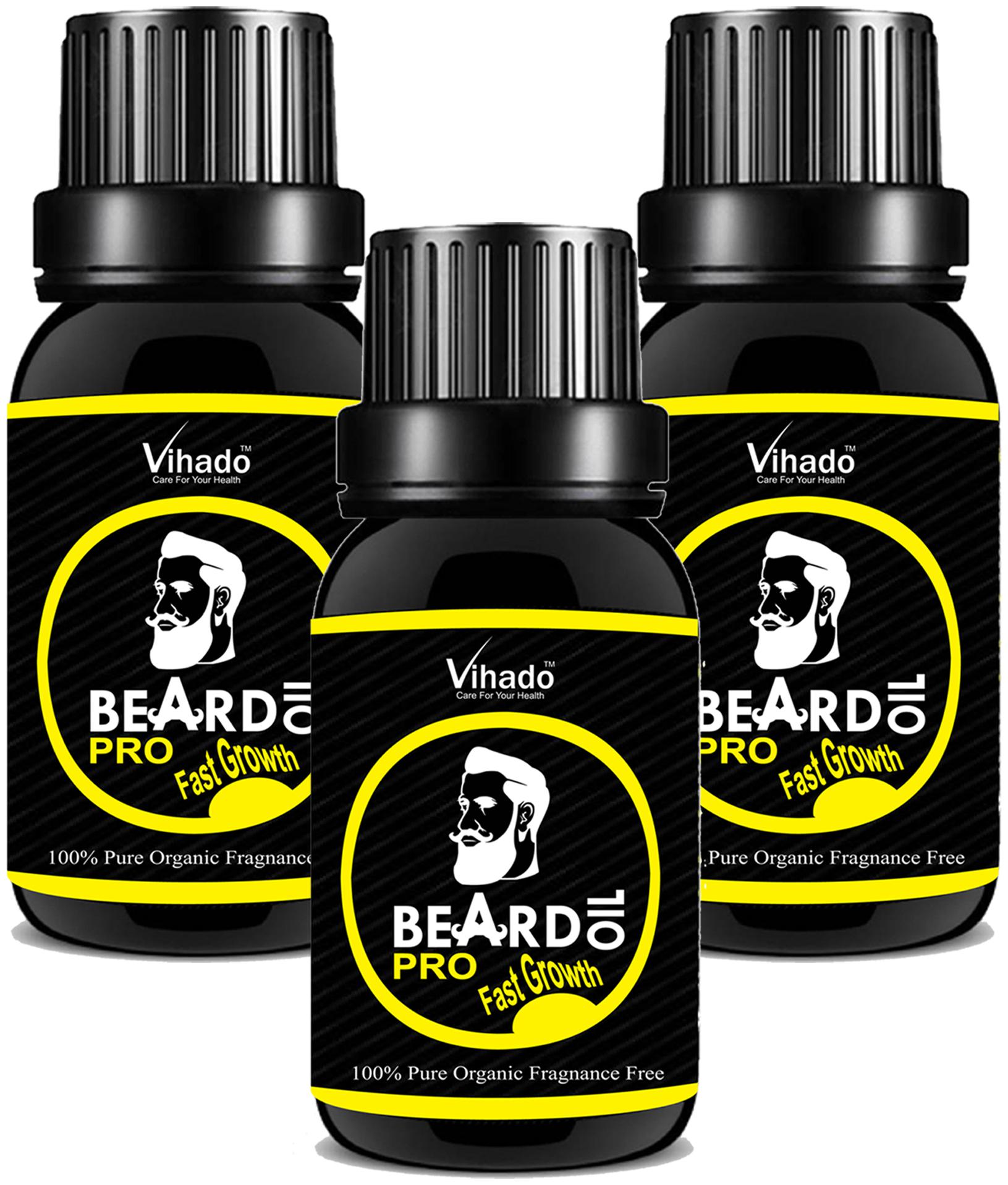 Vihado Beard Growth Oil 100 Percent Organic Beard and Moustache Hair Growth Oil 30 ml (Pack of 3)
Vihado Beard Growth Oil 100 Percent Organic Beard and Moustache Hair Growth Oil 30 ml (Pack of 3)