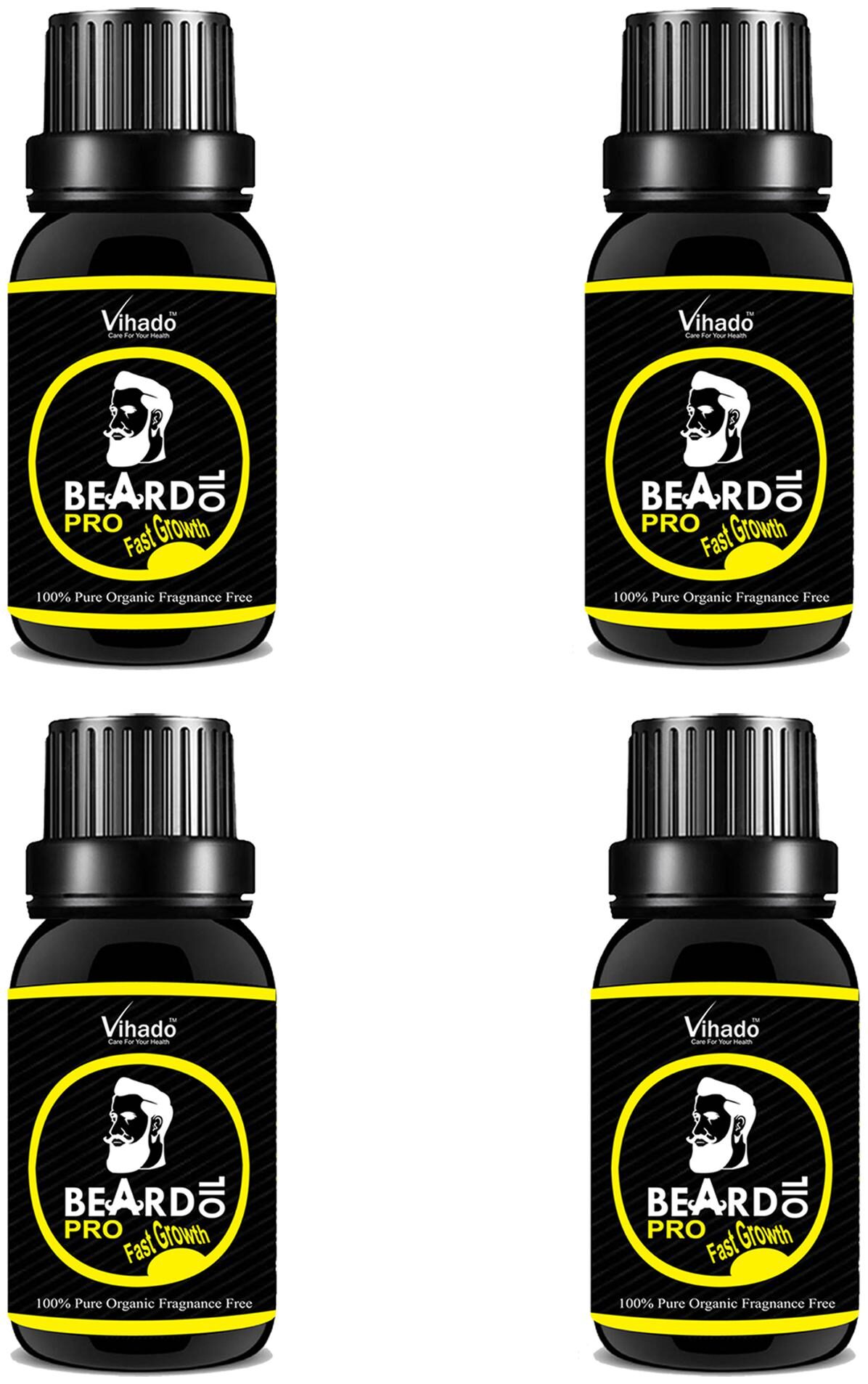 Vihado Beard Growth Oil 100 Percent Organic Beard and Moustache Hair Growth Oil 20 ml (Pack of 4)
Vihado Beard Growth Oil 100 Percent Organic Beard and Moustache Hair Growth Oil 20 ml (Pack of 4)