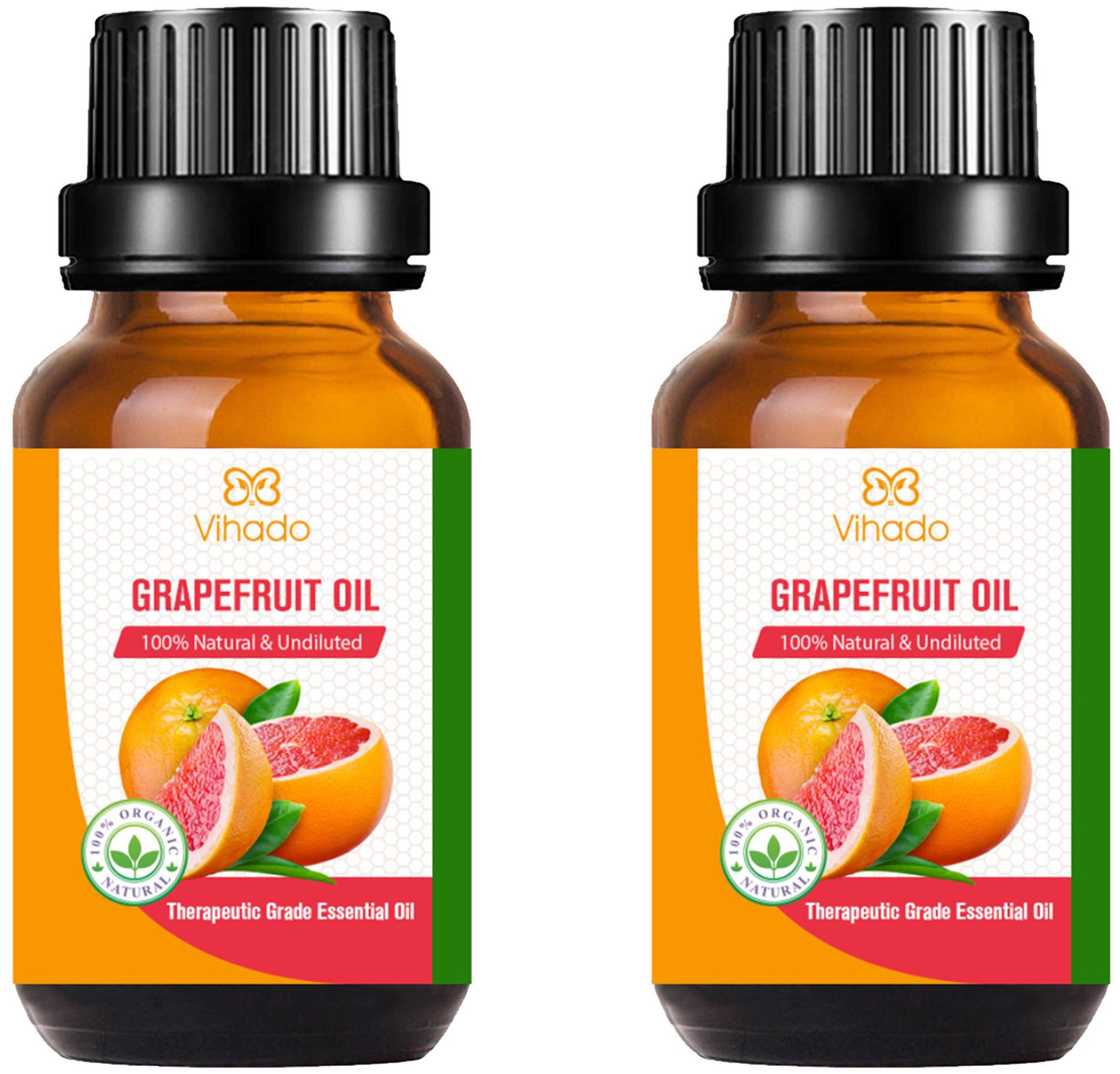 Vihado Best Grapefruit Oil - Pure and Therapeutic Grade - Massage Suitable for All Skin Types Pure Essential Oil (10 ml) (Pack of 2)
Vihado Best Grapefruit Oil - Pure and Therapeutic Grade - Massage Suitable for All Skin Types Pure Essential Oil (10 ml) (Pack of 2)