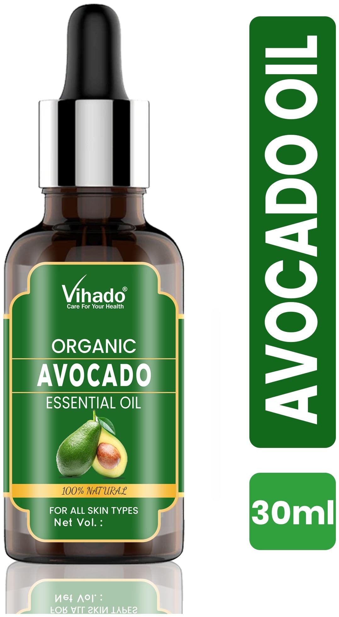 Vihado Fresh Natural Organic raw unrefined cold pressed Avocado oil for Hair Skin and Face 30 ml (Pack of 1)
Vihado Fresh Natural Organic raw unrefined cold pressed Avocado oil for Hair Skin and Face 30 ml (Pack of 1)
