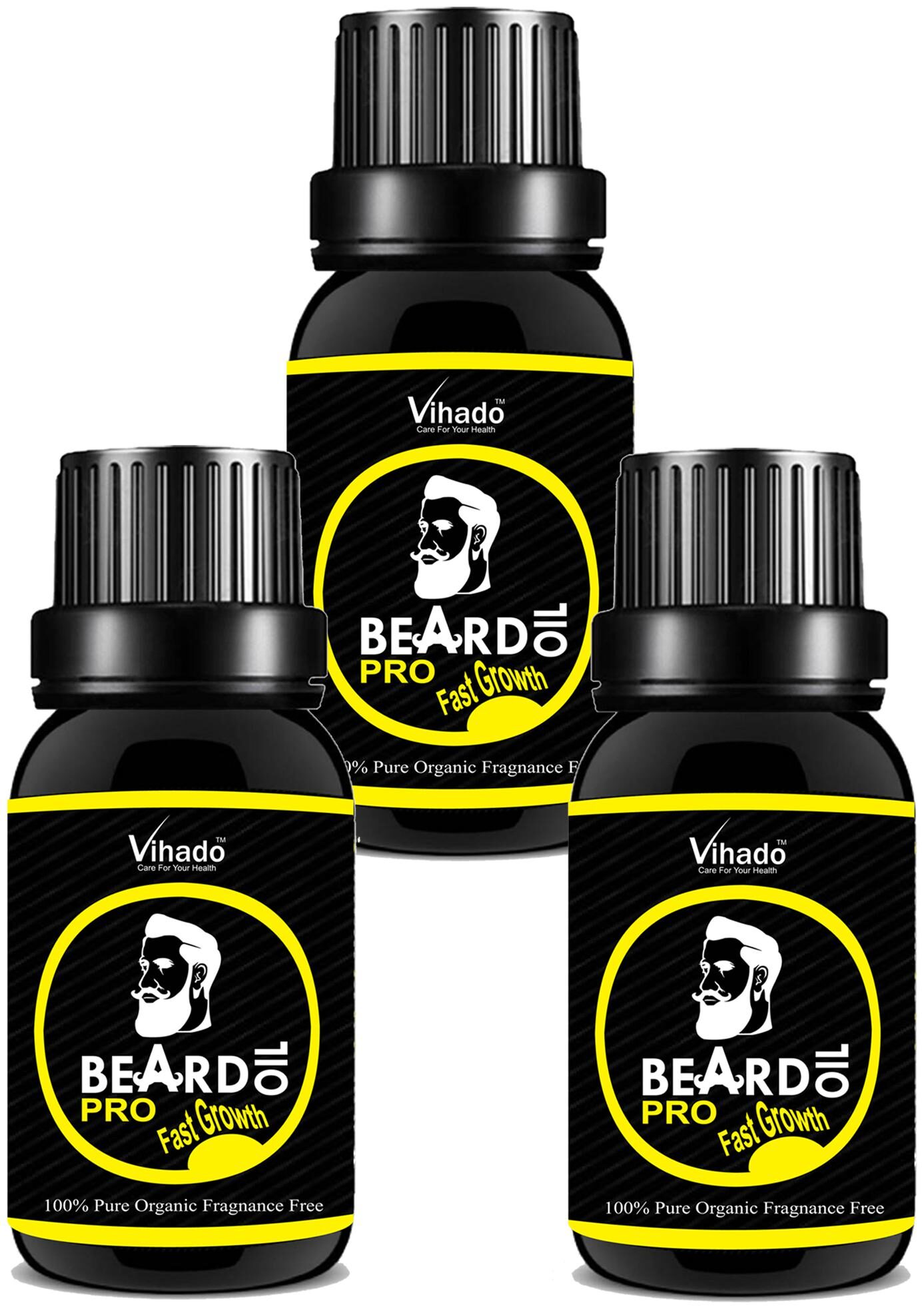 Vihado Organic Moustache and Beard Oil Hair Oil PRO Faster Growth (15 ml) (Pack of 3)
Vihado Organic Moustache and Beard Oil Hair Oil PRO Faster Growth (15 ml) (Pack of 3)
