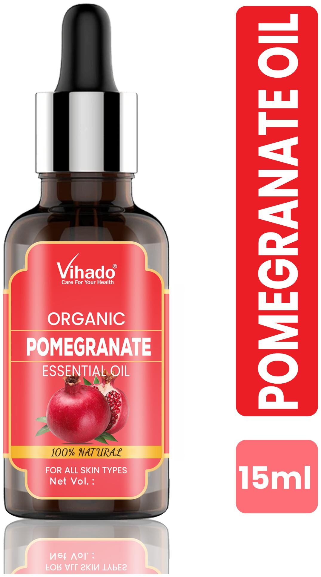 Vihado Pomegranate seed oil for hair growth oil skin care products face care 15 ml (Pack of 1)
Vihado Pomegranate seed oil for hair growth oil skin care products face care 15 ml (Pack of 1)