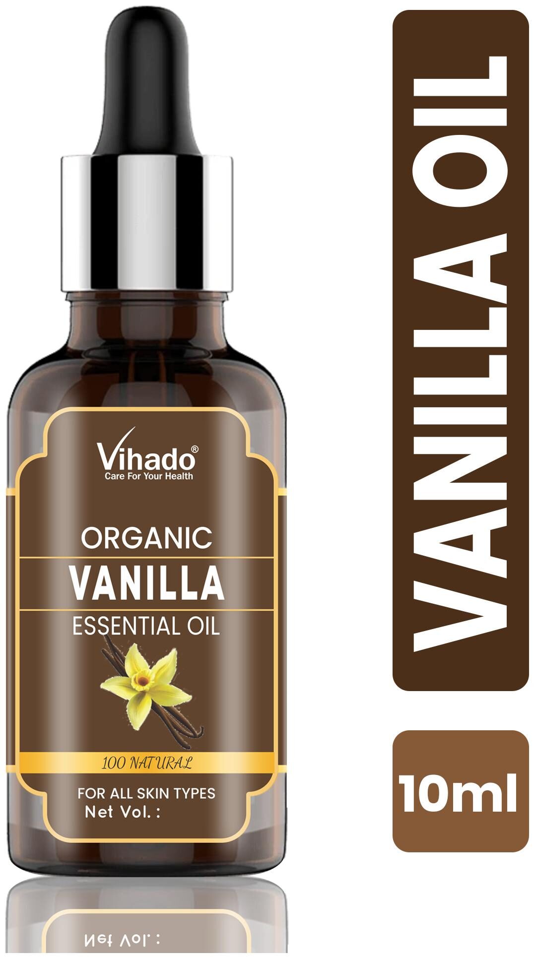 Vihado Vanilla Oil 100 Natural Pure Undiluted Uncut Essential Oil 10 ml (Pack of 1)
Vihado Vanilla Oil 100 Natural Pure Undiluted Uncut Essential Oil 10 ml (Pack of 1)