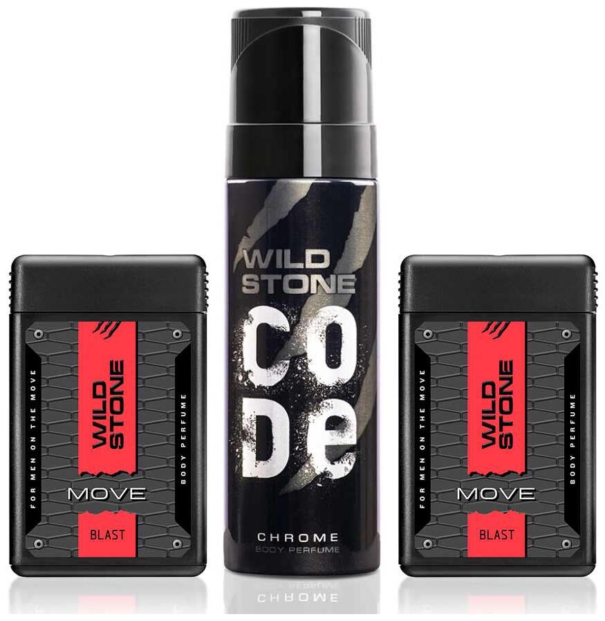 Wild Stone 18ml x 2 Blast Pocket Perfume and 120ml Code Chrome Body Perfume Combo for Men (Pack of 3)
Wild Stone 18ml x 2 Blast Pocket Perfume and 120ml Code Chrome Body Perfume Combo for Men (Pack of 3)