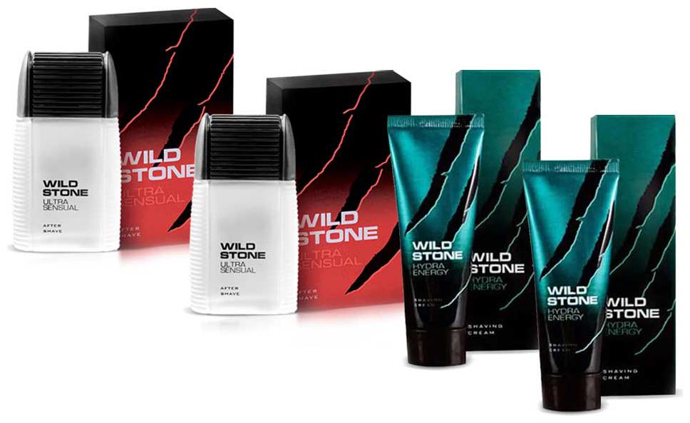 Wild Stone Shaving Combo of Ultra Sensual After Shave Lotion 50 ml X 2 and 70g X 2 Hydra Energy Shaving Cream (Pack of 4 )
Wild Stone Shaving Combo of Ultra Sensual After Shave Lotion 50 ml X 2 and 70g X 2 Hydra Energy Shaving Cream (Pack of 4 )