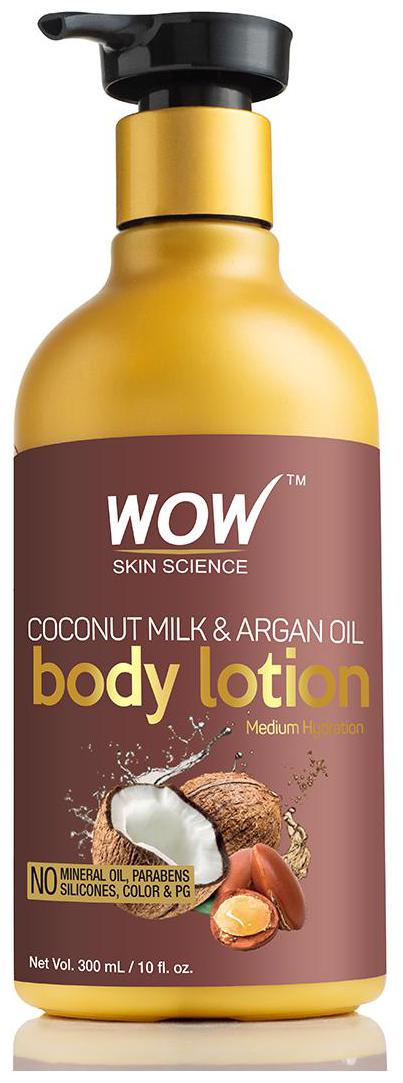 WOW Skin Science Coconut Milk Argan Oil Body Lotion - Medium Hydration -300 ml(Pack of 1)
WOW Skin Science Coconut Milk Argan Oil Body Lotion - Medium Hydration -300 ml(Pack of 1)