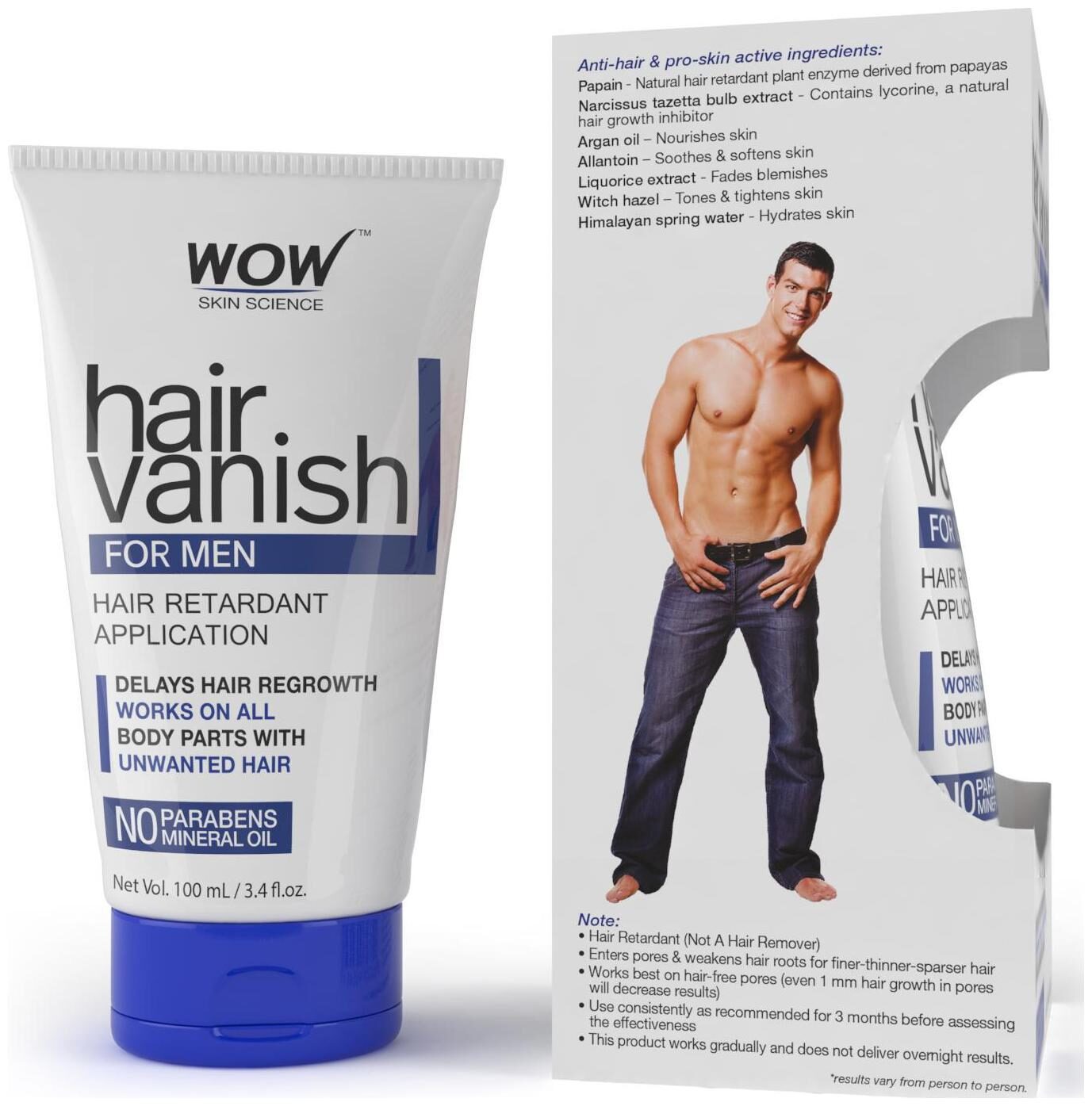 WOW Skin Science Hair Vanish For Men - No Parabens Mineral Oil (100 ml) 
WOW Skin Science Hair Vanish For Men - No Parabens Mineral Oil (100 ml)