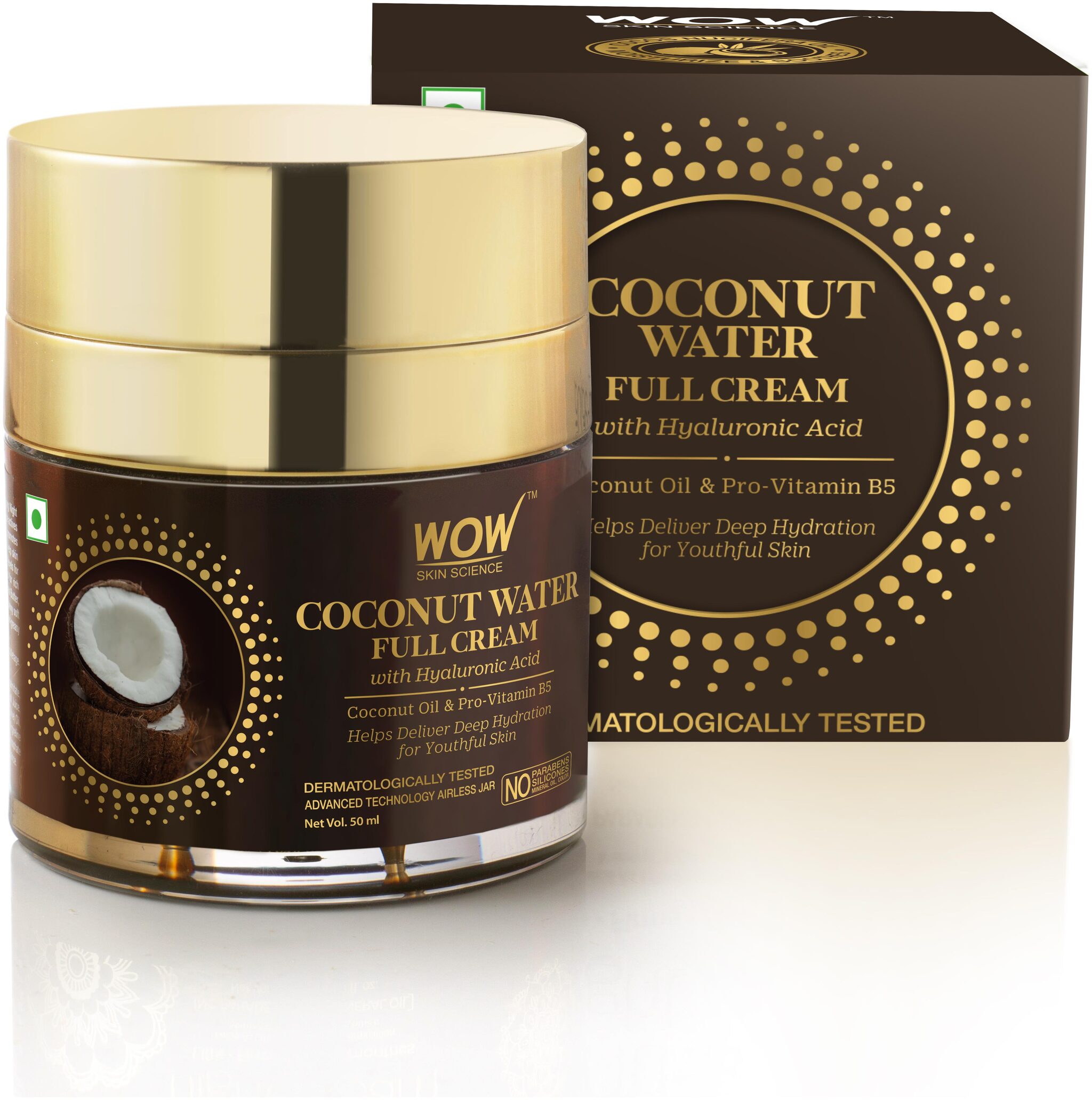 WOW Skin Science Coconut Water Full Cream With Hyaluronic Acid for Deep Hydration Youthful Skin 50ml
WOW Skin Science Coconut Water Full Cream With Hyaluronic Acid for Deep Hydration Youthful Skin 50ml