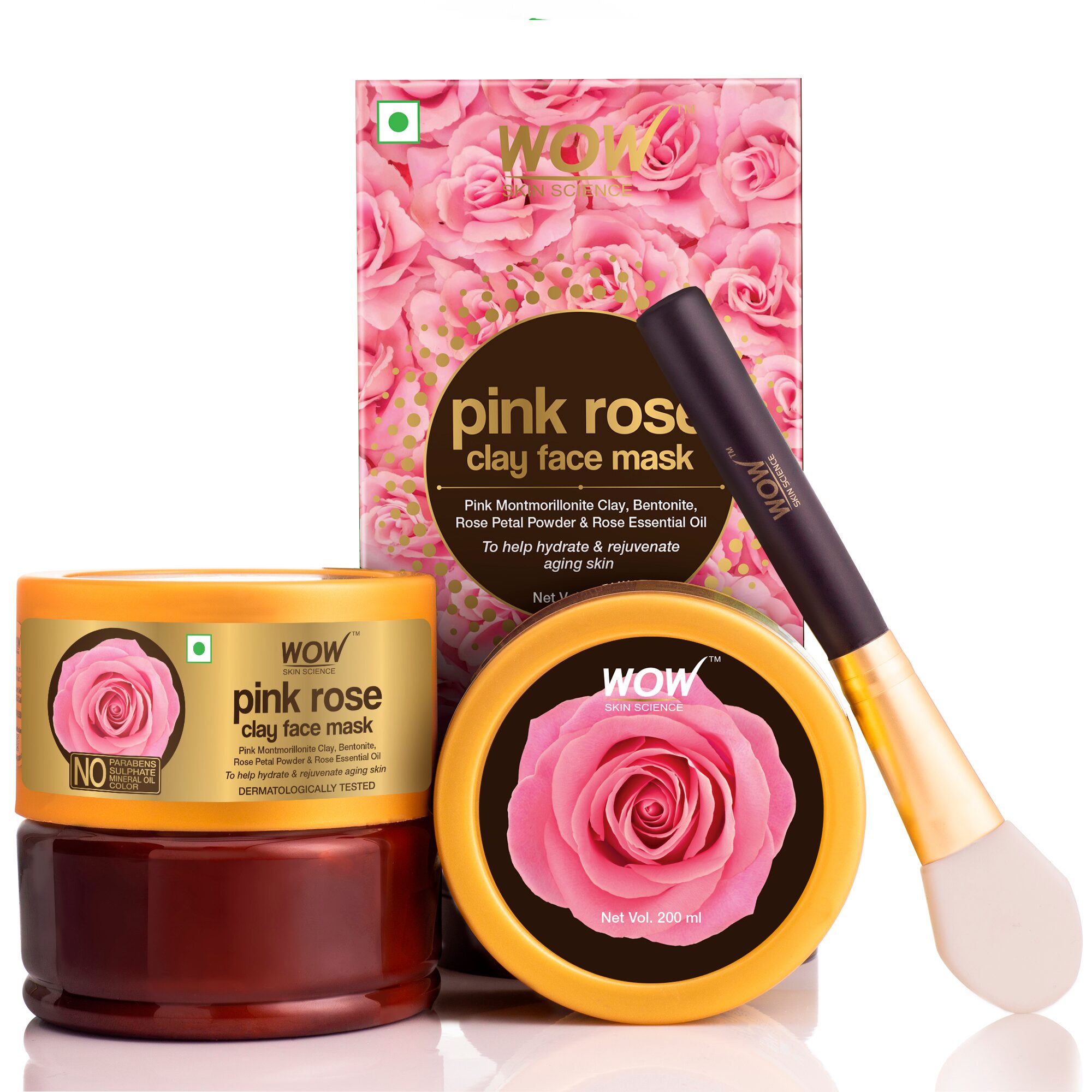 WOW Skin Science Pink Rose Clay Face Mask for Hydrating Rejuvenating Aging Skin 200ml
WOW Skin Science Pink Rose Clay Face Mask for Hydrating Rejuvenating Aging Skin 200ml