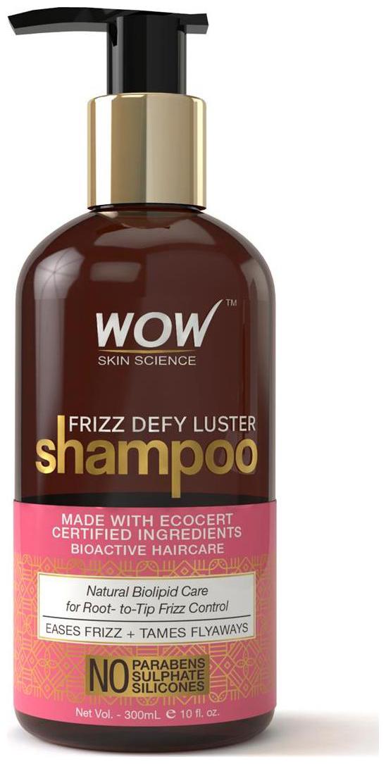 Wow Skin Science Frizz Defy Luster Shampoo - No Parabens Sulphates Silicones - 300 ml
Wow Skin Science Frizz Defy Luster Shampoo - No Parabens Sulphates Silicones - 300 ml