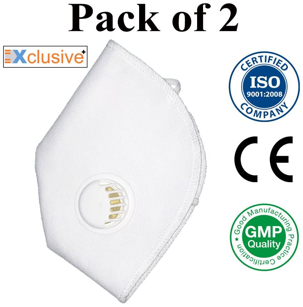 Xclusive plus Triple layered High Quality Face Mask With Earloop And Air Filter- (Pack of 2 )
Xclusive plus Triple layered High Quality Face Mask With Earloop And Air Filter- (Pack of 2 )
