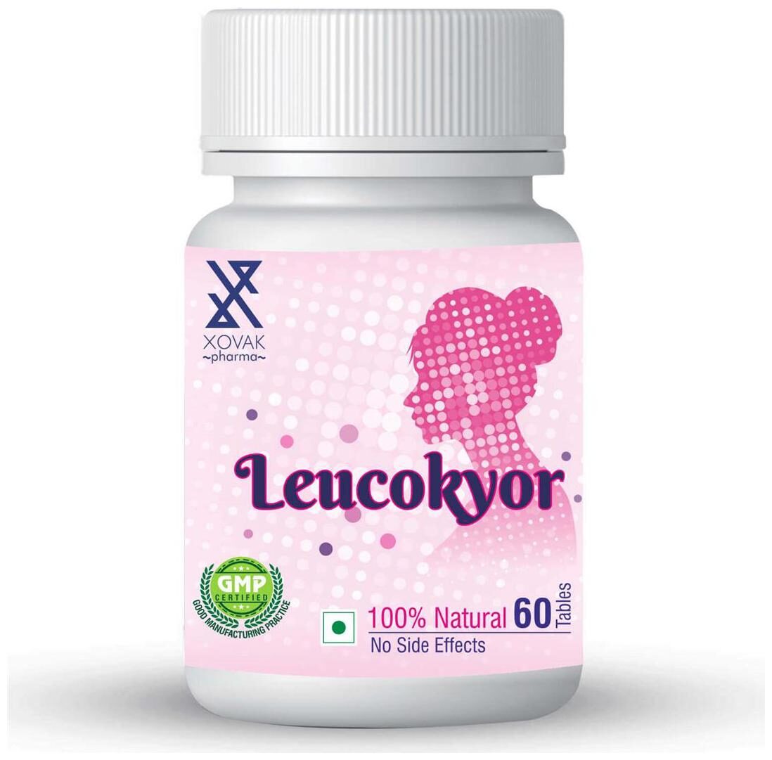 Xovak Pharma Ayurvedic Herbal Leucokyor Tablets For Leucorrhea And Other Female Related Problems (60 Tablets)
Xovak Pharma Ayurvedic Herbal Leucokyor Tablets For Leucorrhea And Other Female Related Problems (60 Tablets)