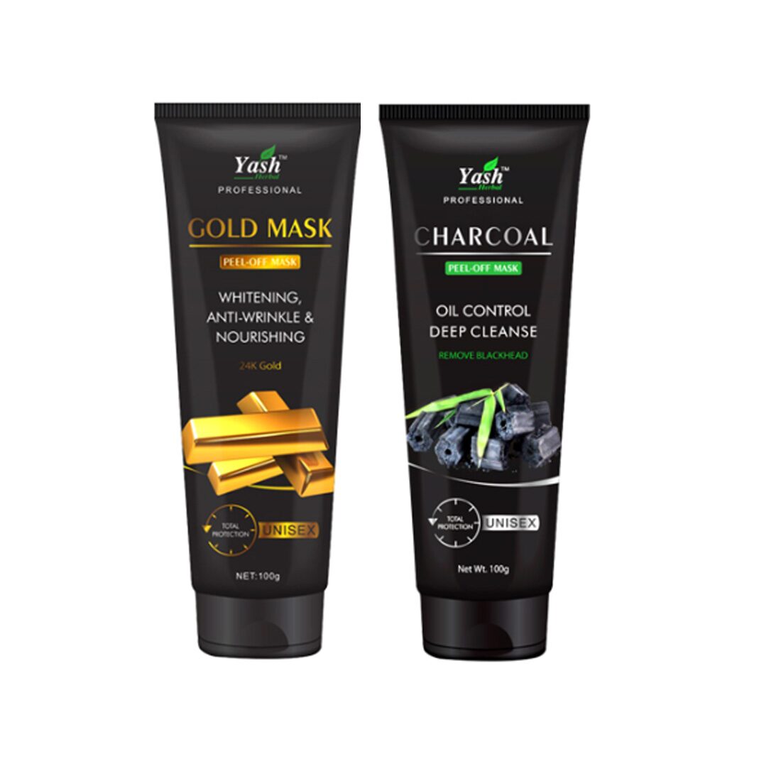 Yash Herbal Total Protection Unisex 24K Gold Mask 100 g Charcoal Peel-off Mask 100 g (Pack of 2)
Yash Herbal Total Protection Unisex 24K Gold Mask 100 g Charcoal Peel-off Mask 100 g (Pack of 2)