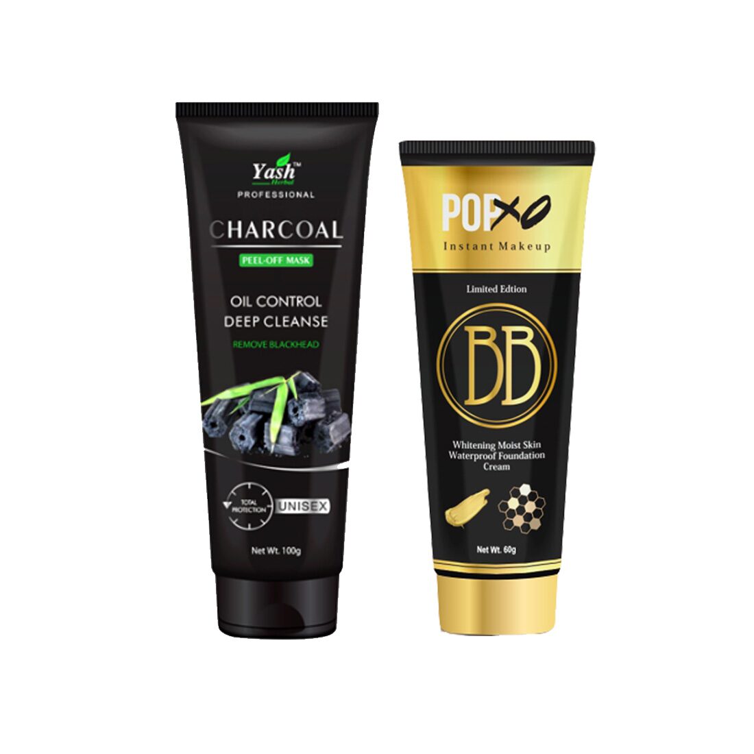 Yash Herbal Total Protection Unisex Charcoal Peel-off Mask Oil Control deep cleanse (100g) with Popxo Instant Makeup Limited Edition All-in-one BB Cream SPF30 PA (60 g)
Yash Herbal Total Protection Unisex Charcoal Peel-off Mask Oil Control deep cleanse (100g) with Popxo Instant Makeup Limited Edition All-in-one BB Cream SPF30 PA (60 g)