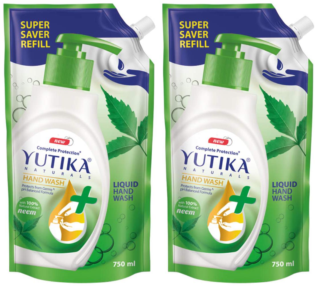 Yutika Naturals Hand Wash Complete Protection 100 Natural Extract for Hand Hygiene Protect from Germs pH Balanced Formula Neem 750 ml (Pack of 2)
Yutika Naturals Hand Wash Complete Protection 100 Natural Extract for Hand Hygiene Protect from Germs pH Balanced Formula Neem 750 ml (Pack of 2)