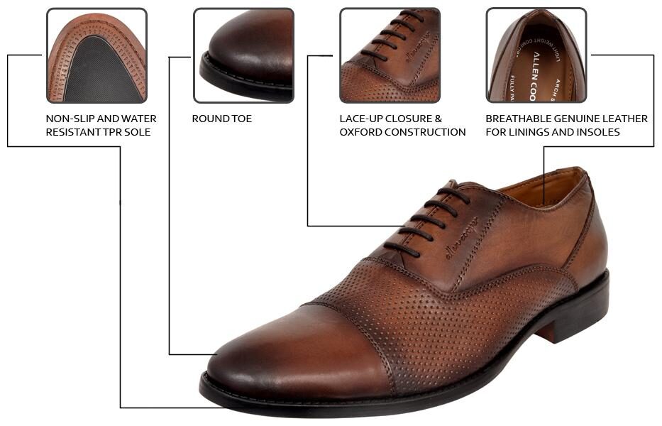 Allen Cooper Men s Wood color Genuine leather Comfortable Stylish Formal Shoes ACFS-8061
Allen Cooper Men s Wood color Genuine leather Comfortable Stylish Formal Shoes ACFS-8061