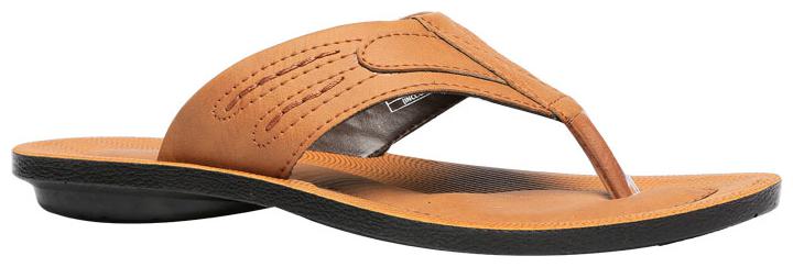 Bata Men Tan Indoor Slippers - 1 Pair