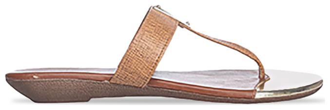 Bata Women Tan One Toe Flats