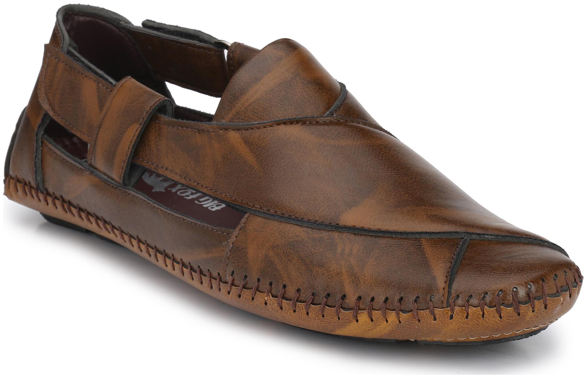 Big Fox Men s Rich Look Drive Sandals Brown