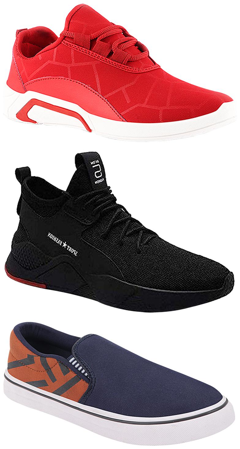 Birde Men Multicolor Mesh Canvas Casual Sports Sneakers Runnning Shoes for Men s Boy s - UK10 (Combo of 3)
Birde Men Multicolor Mesh Canvas Casual Sports Sneakers Runnning Shoes for Men s Boy s - UK10 (Combo of 3)