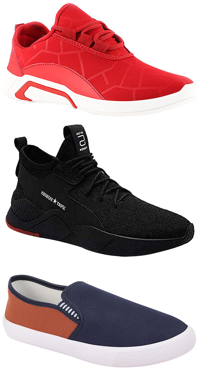 Birde Men Multicolor Mesh Canvas Casual Sports Sneakers Runnning Shoes for Men s Boy s - UK8 (Combo of 3)
Birde Men Multicolor Mesh Canvas Casual Sports Sneakers Runnning Shoes for Men s Boy s - UK8 (Combo of 3)