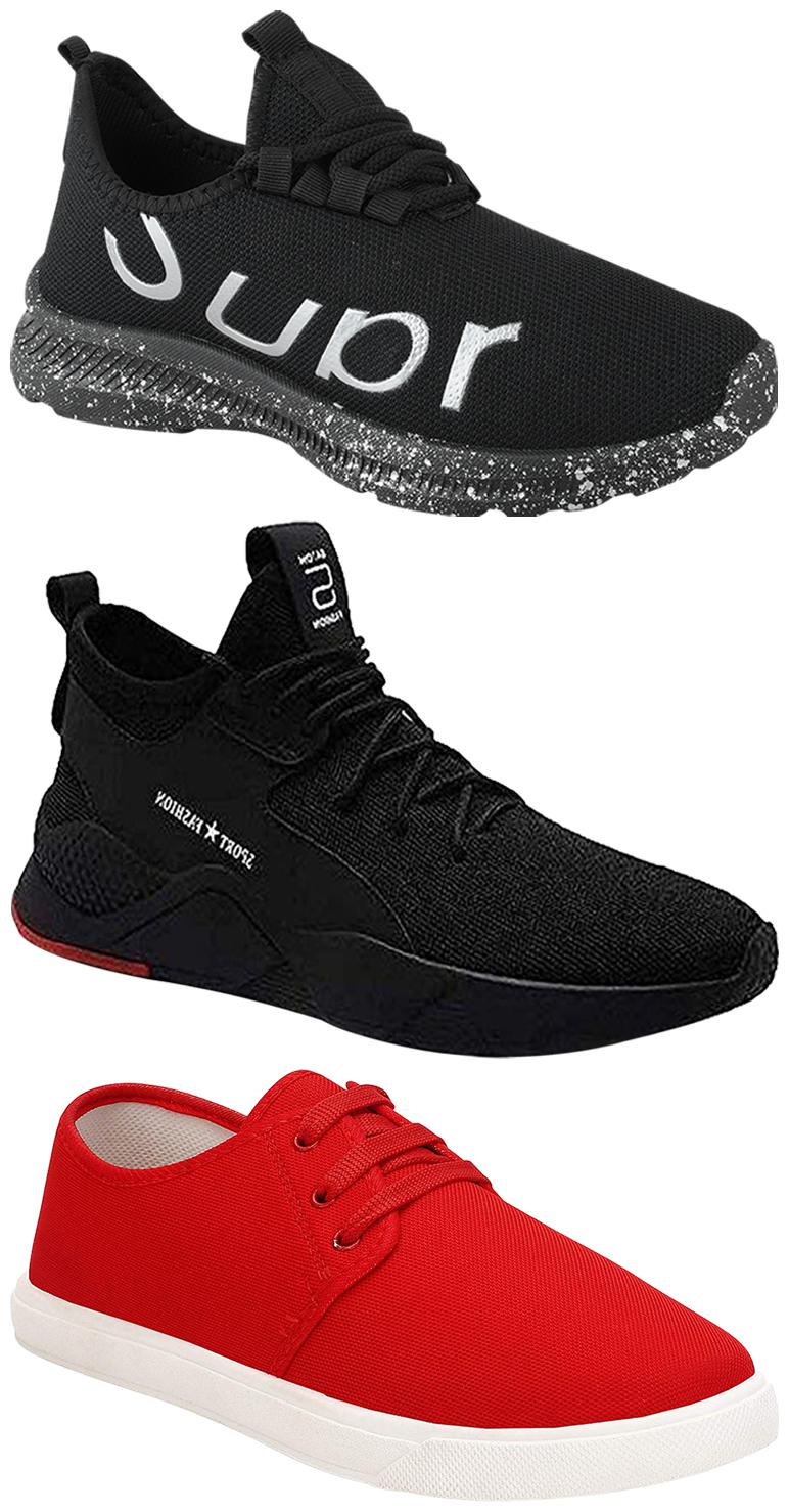 Birde Men Multicolor Mesh Canvas Casual Sports Sneakers Runnning Shoes for Men s Boy s - UK9 (Combo of 3)
Birde Men Multicolor Mesh Canvas Casual Sports Sneakers Runnning Shoes for Men s Boy s - UK9 (Combo of 3)