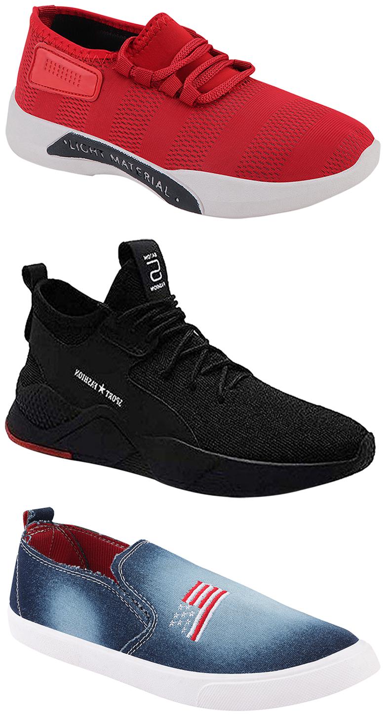 Birde Men Multicolor Mesh Canvas Casual Sports Sneakers Runnning Shoes for Men s Boy s - UK8 (Combo of 3)
Birde Men Multicolor Mesh Canvas Casual Sports Sneakers Runnning Shoes for Men s Boy s - UK8 (Combo of 3)