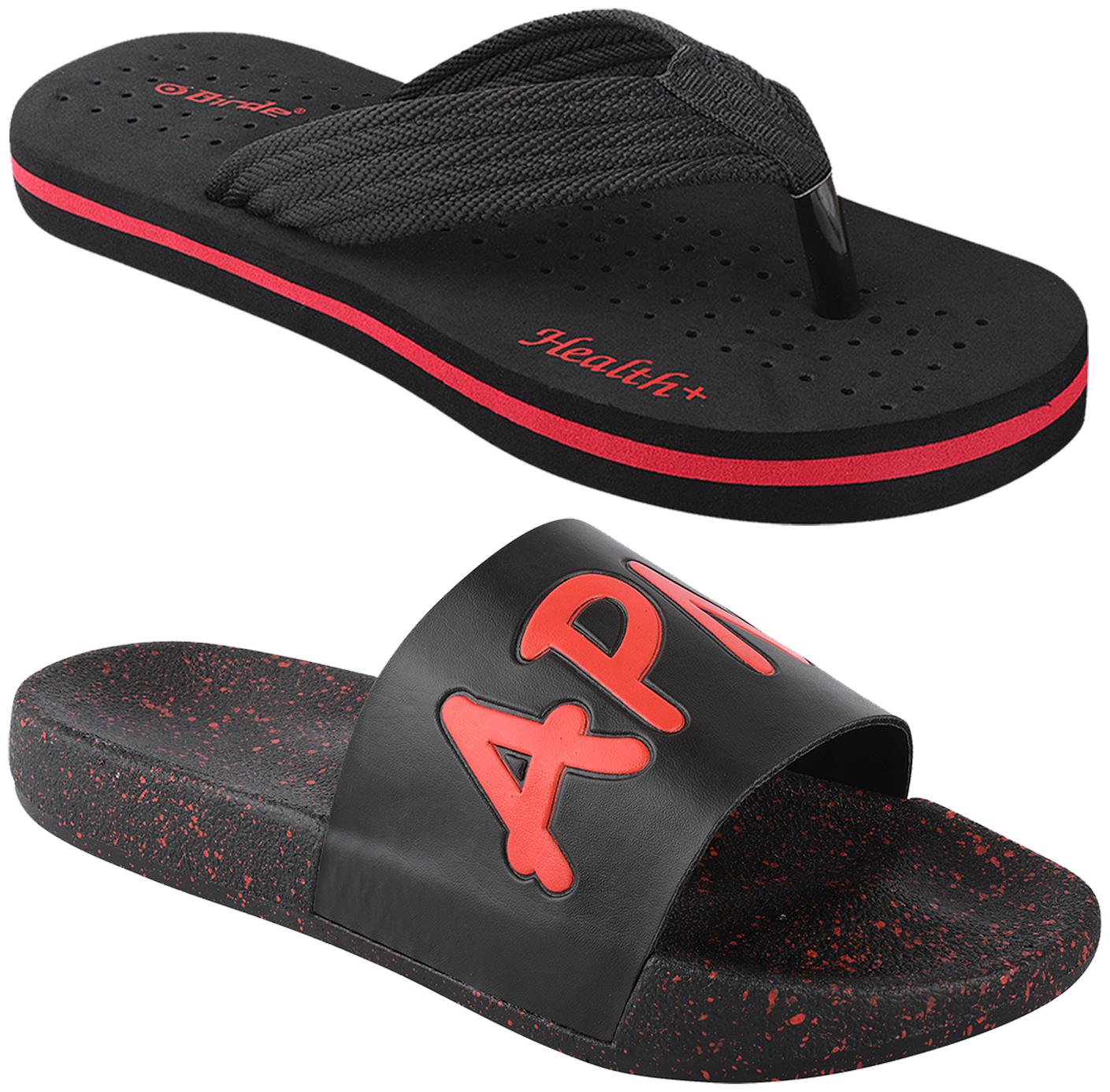 Birde Men Multi Flip-Flops - 2 Pair