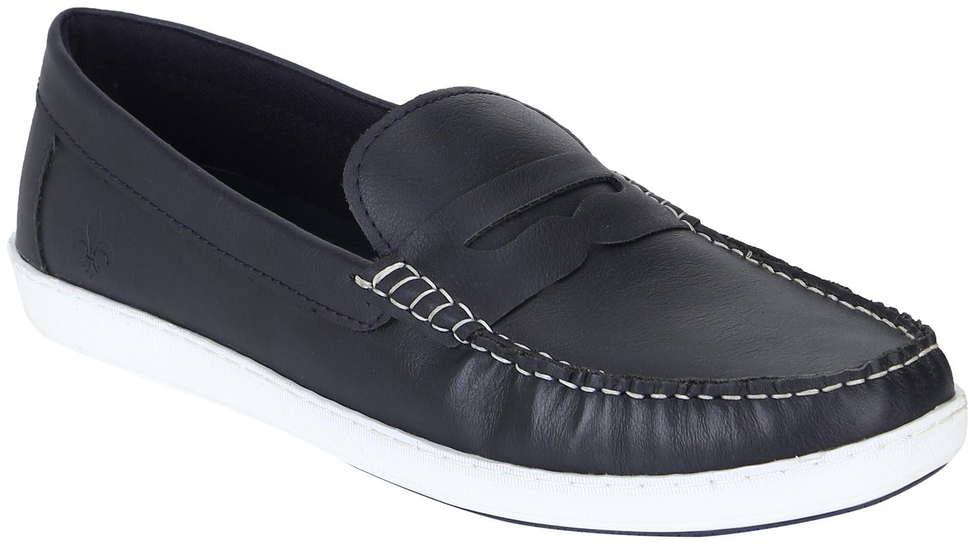 Bond Street Men Navy Blue Loafers - BSE024
