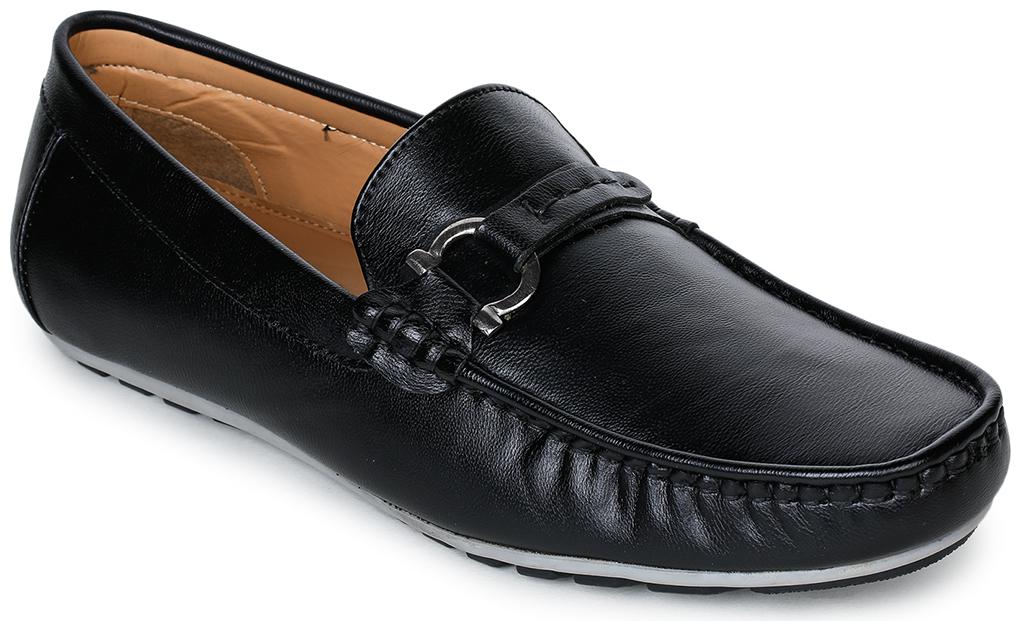 Bruno Manetti Men Black Loafers - D-115-BLACK 6