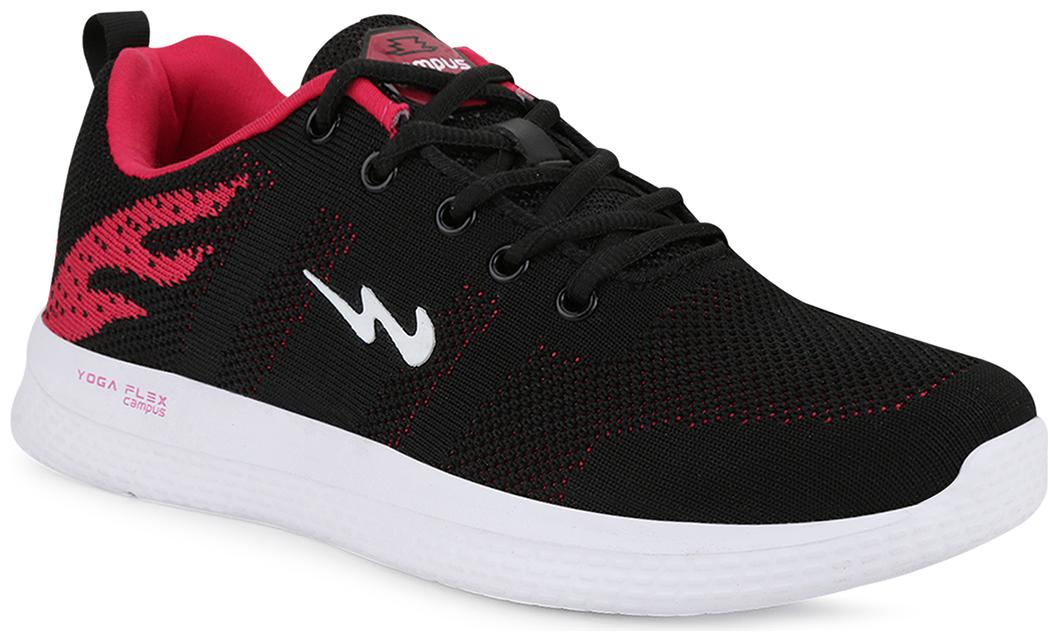Campus Women Running Shoes ( Black )