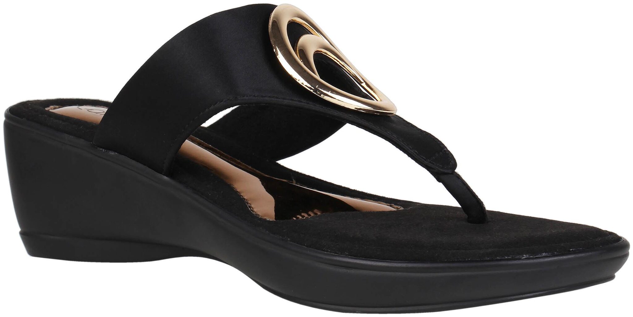 Catwalk Women Black Heeled Sandals
