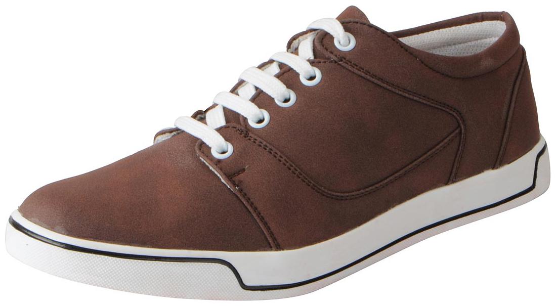 Fausto Men s Brown Sneakers Casual Shoes