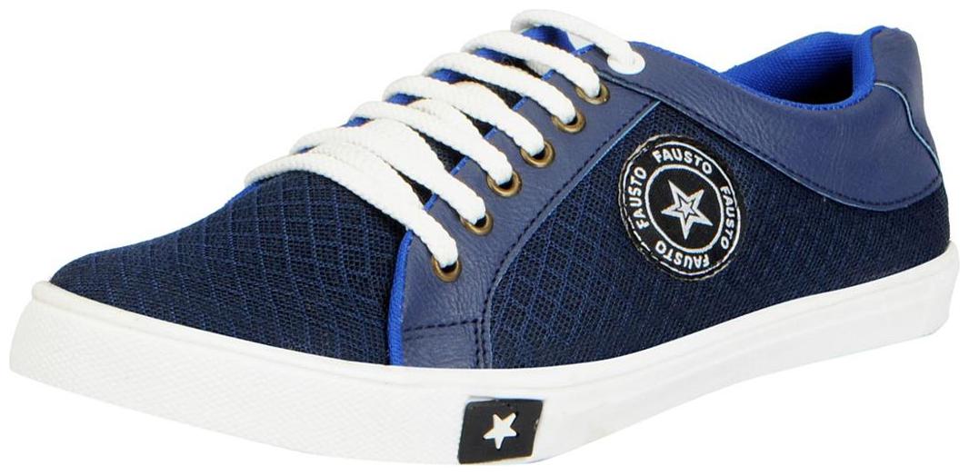 FAUSTO Men Navy Blue Sneakers