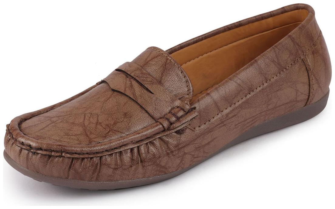 FAUSTO Women Brown Loafers