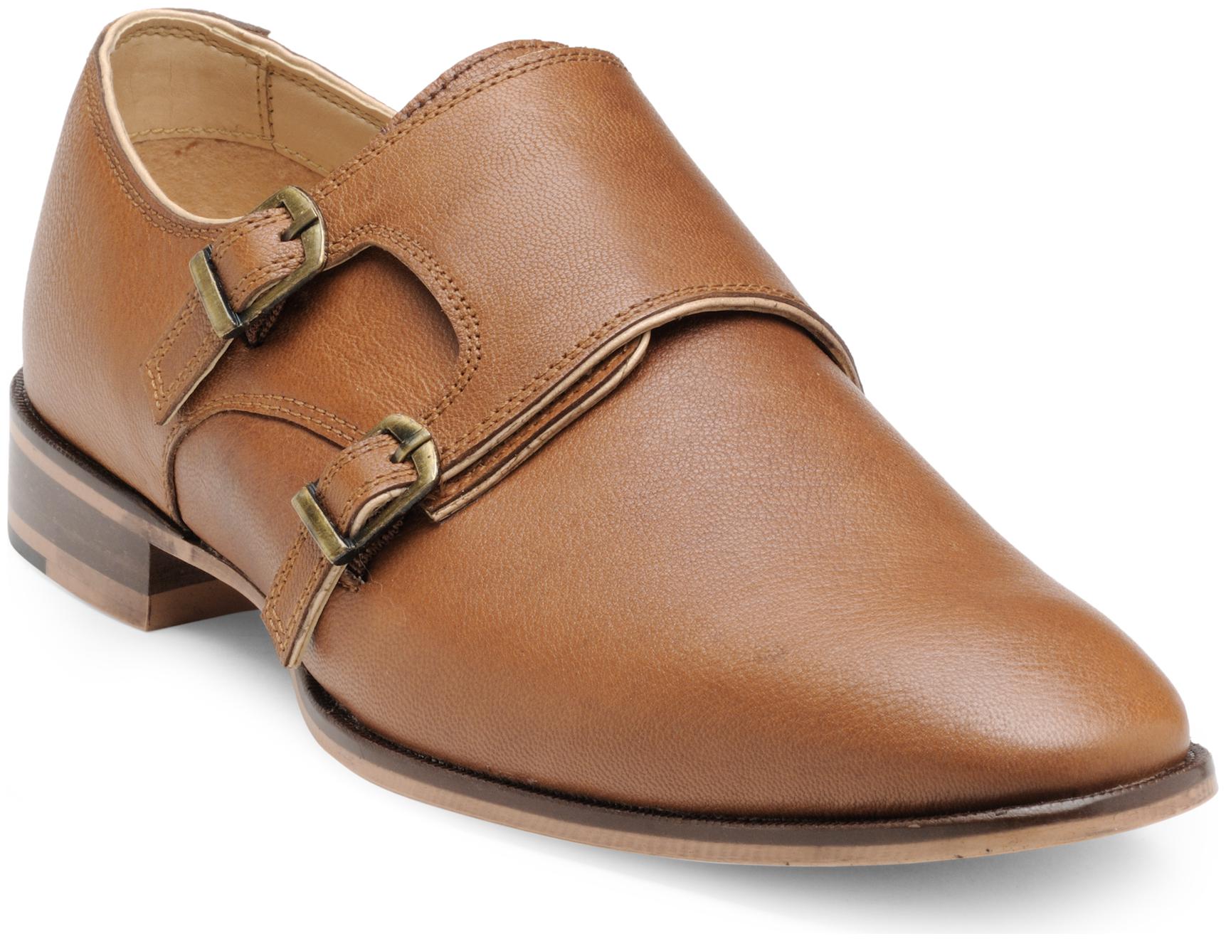 Franco Leone Tan Leather Formal Shoes