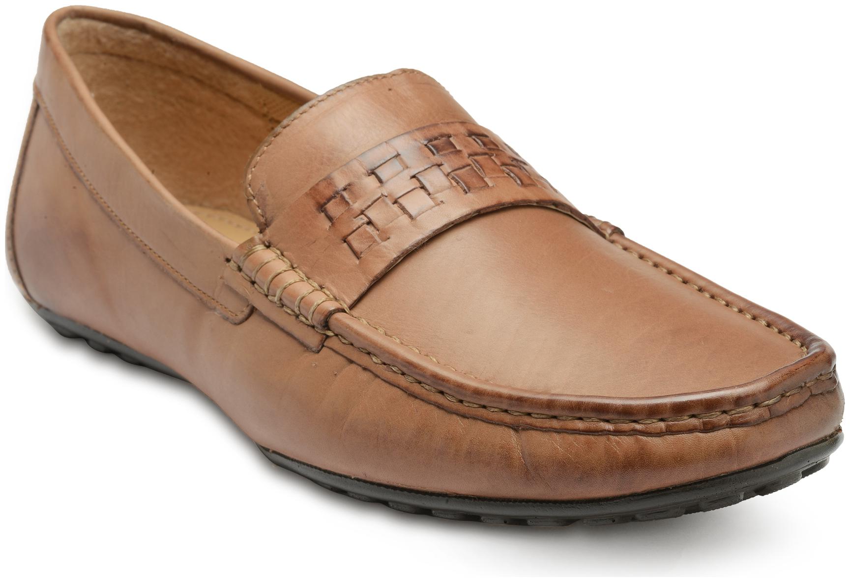 Franco Leone Tan Leather Formal Shoes