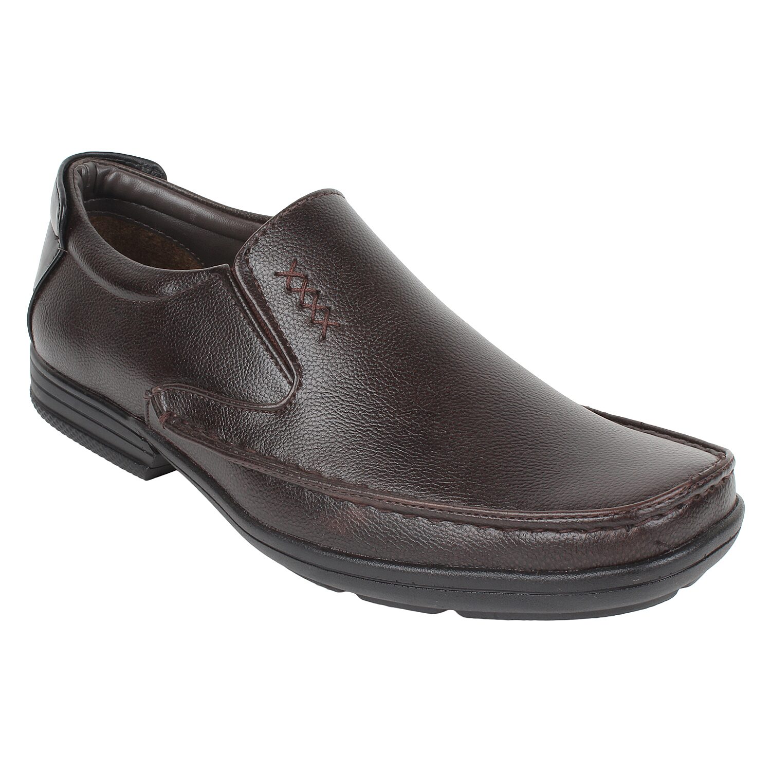 Guava Men Brown Slip-On Formal Shoes - GV15JA313